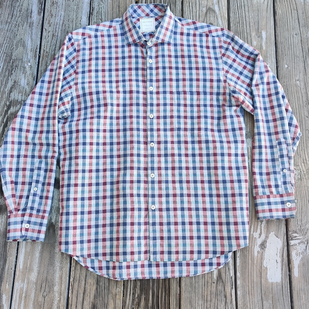 Billy Reid Gingham Sportshirt Sz L
